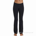 Women's Long Pants, Fits for Yoga and Sports, Made of 87% Nylon and 13% Spandex